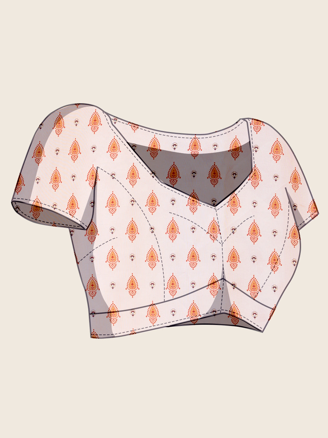 VEDANTA VASTRAM MASLIN COTTON PRINTED & HAND WORK FANCY SAREE