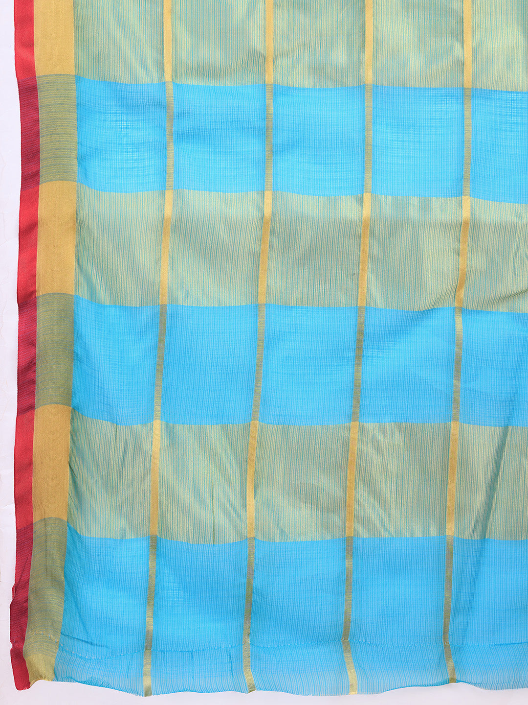 NIMIDIYA PEACH ZARI WOVEN KOTA DORIA SILK SAREE