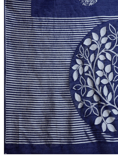 ETHNIC MOTIFS SILK BLEND SAREE