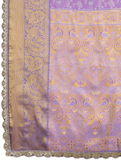 MUNIR WOVEN KANJIVARAM ZARI SILK SAREE