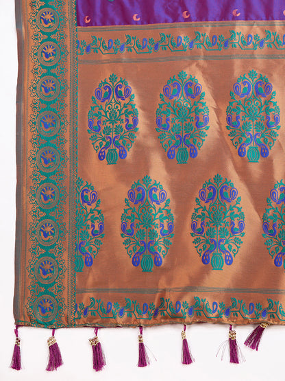 MANNU WOVEN JACQUARD SILK BANARSI SAREE