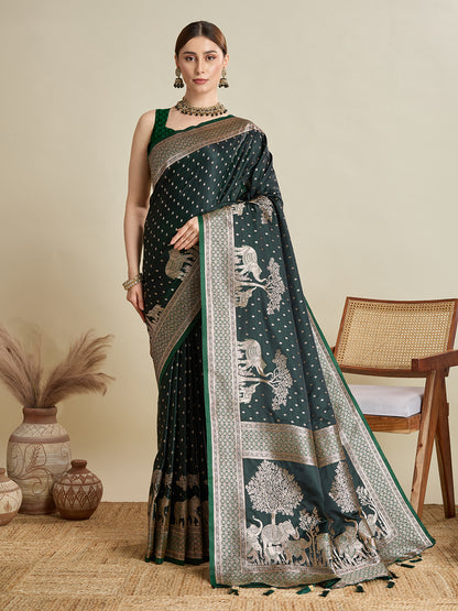 SAIMA ZARI SILK BLEND BANARSI SAREE