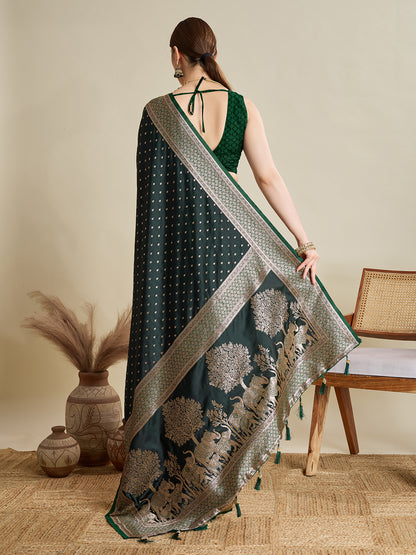 SAIMA ZARI SILK BLEND BANARSI SAREE