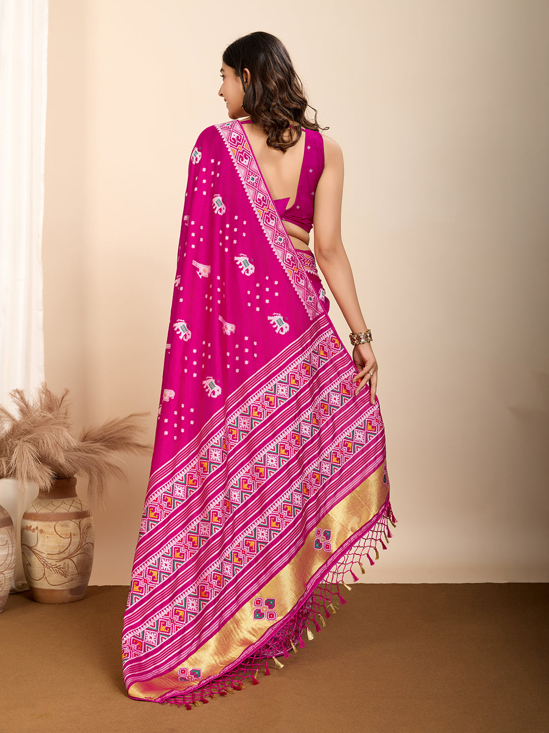 PRIYA WOVEN PATOLA NYLON SAREE