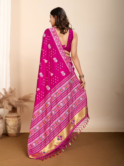 PRIYA WOVEN PATOLA NYLON SAREE