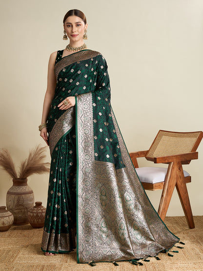 MANNU PANDADI SAREE WITH WOVEN DESIGN ZARI