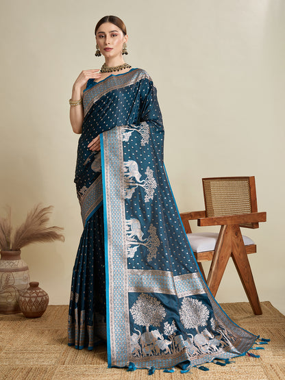 SAIMA ZARI SILK BLEND BANARSI SAREE