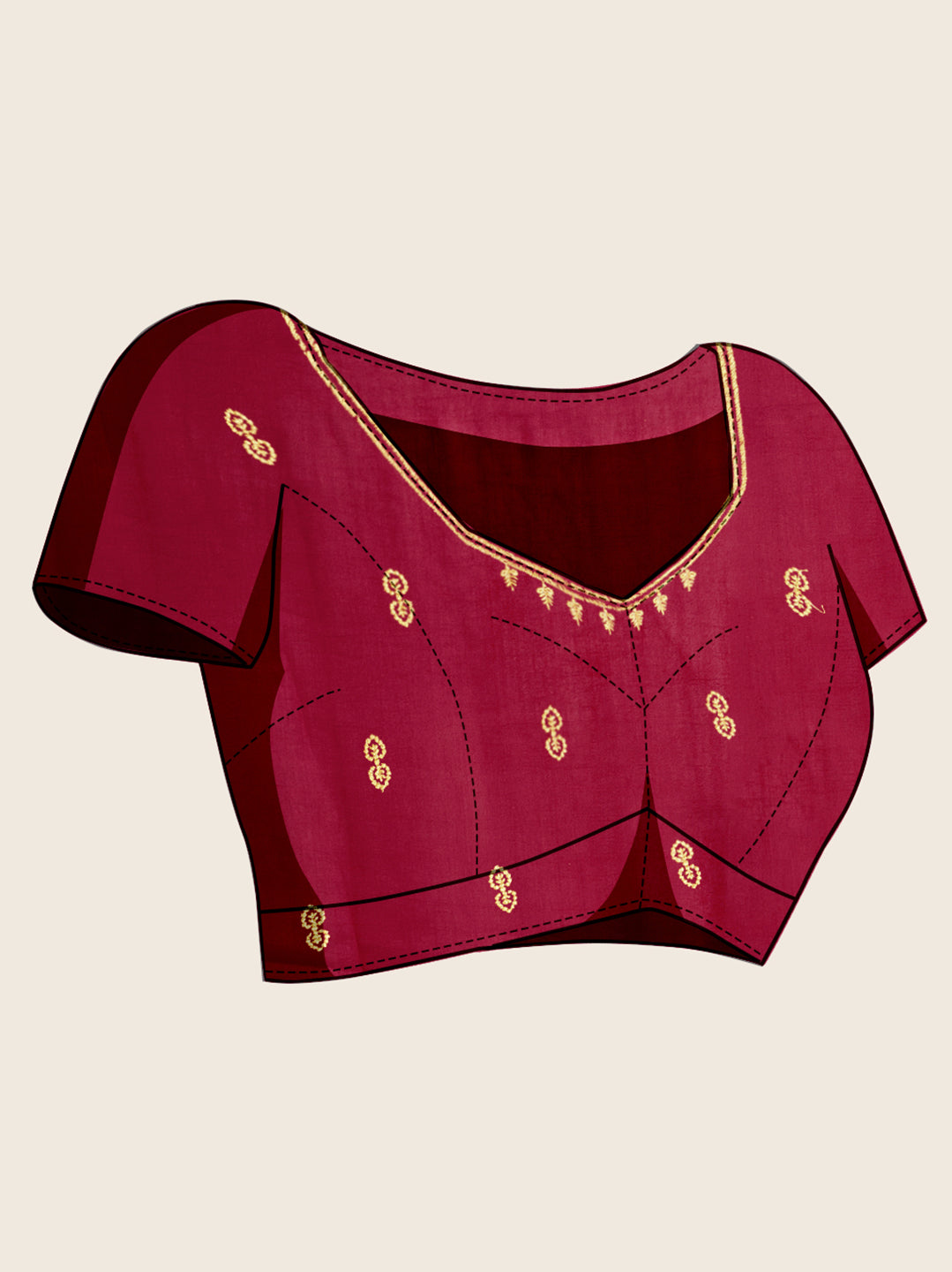 VICHITRA SOFT SILK SAREE WITH INTRICATE EMBROIDERY