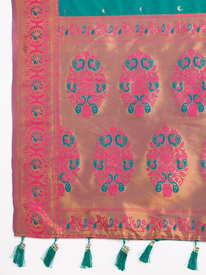 MANNU WOVEN JACQUARD SILK BANARSI SAREE