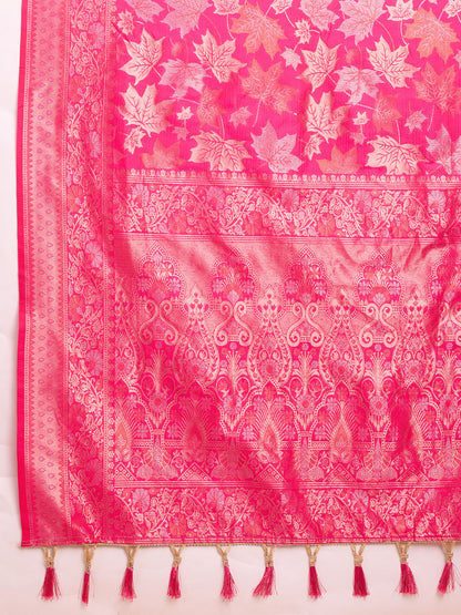 SARVADA SOFT SILK COPPER ZARI WEAVING SILK SAREE