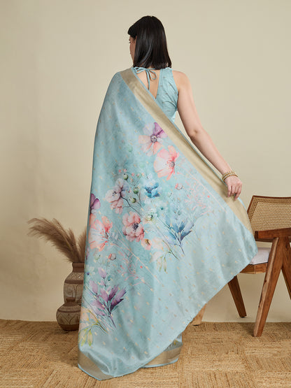 DIGITAL PRINTED COTTON SAREE