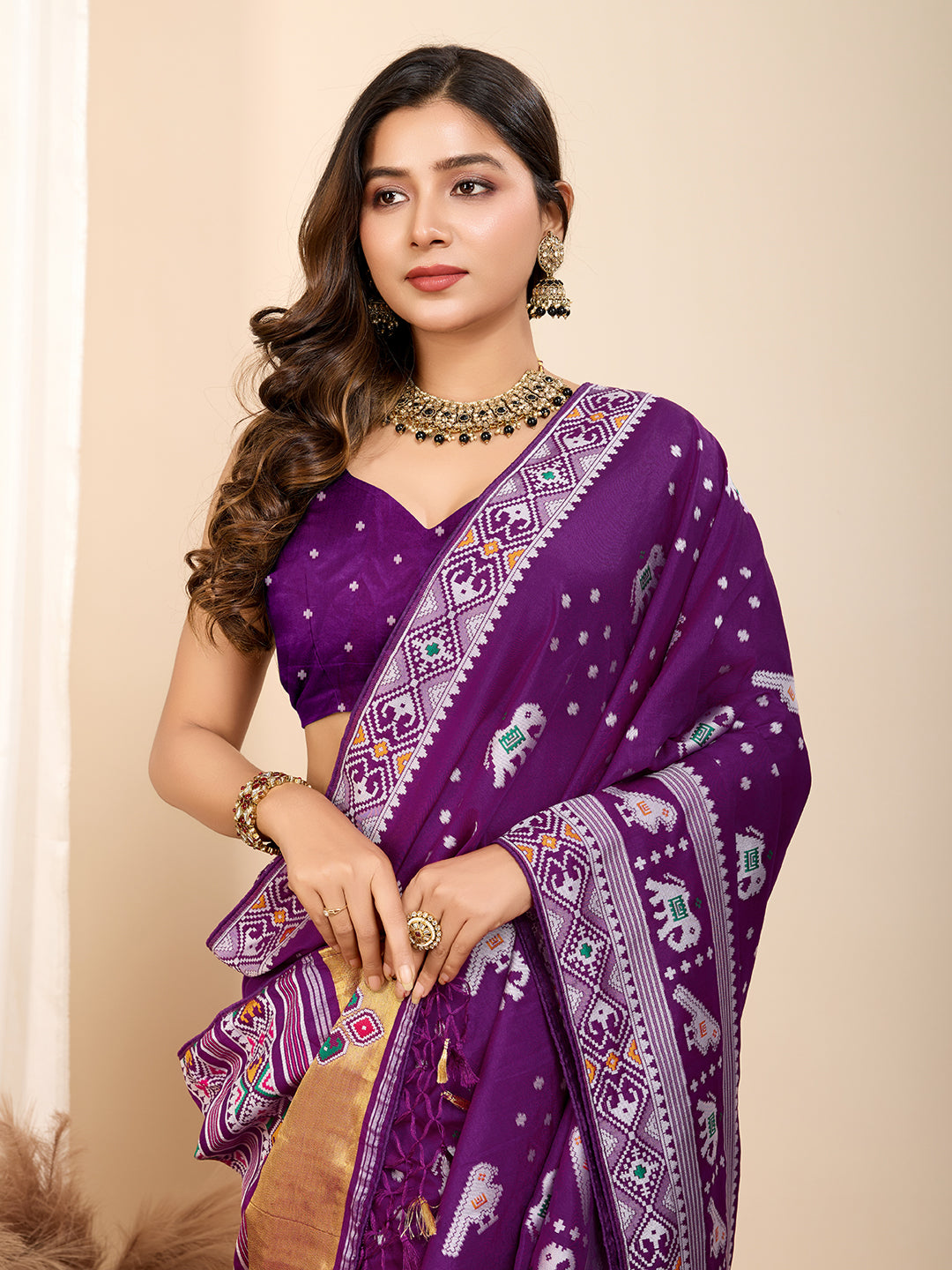 PRIYA WOVEN PATOLA NYLON SAREE