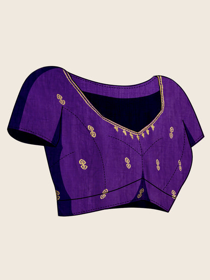 VICHITRA SOFT SILK SAREE WITH INTRICATE EMBROIDERY