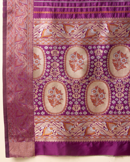 KAVYA WOMEN PARTY WEAR JARI WEAVING WORKED BANARSI SILK SAREE