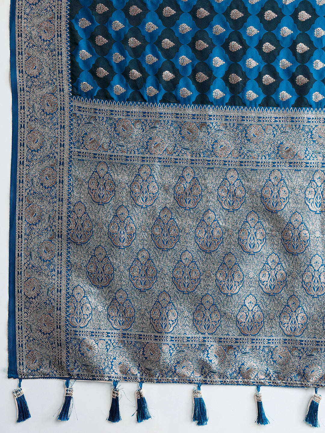 BANARSI STYLE LEELIPEERI WOVEN DESIGN ZARI SILK COTTON SAREE