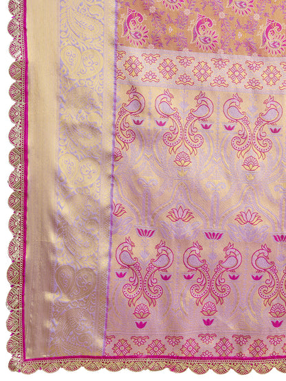 MUNIR WOVEN KANJIVARAM ZARI SILK SAREE