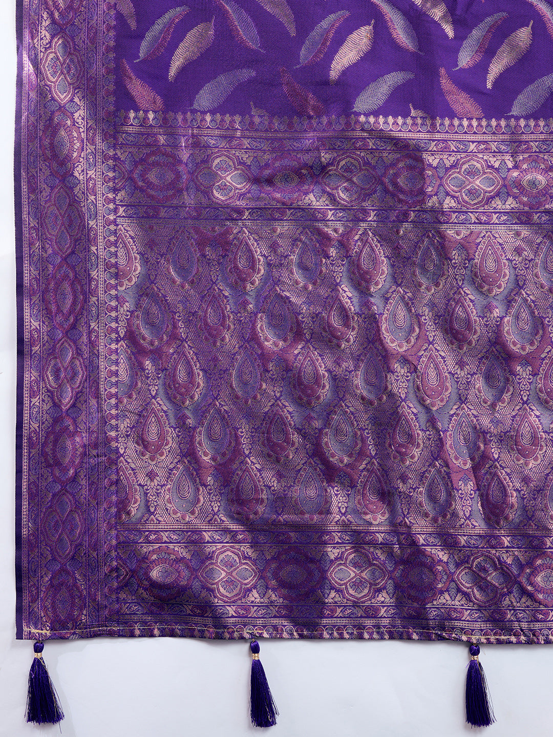 NIMIDIYA WOVEN, EMBELISHED BANARSI PURE SILK SAREE