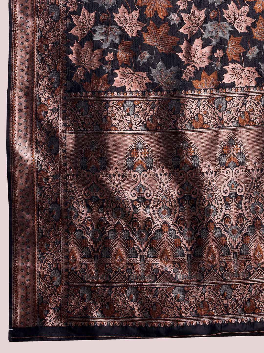 SARVADA SOFT SILK COPPER ZARI WEAVING SILK SAREE