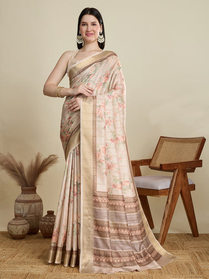 DIGITAL PRINTED COTTON SAREE
