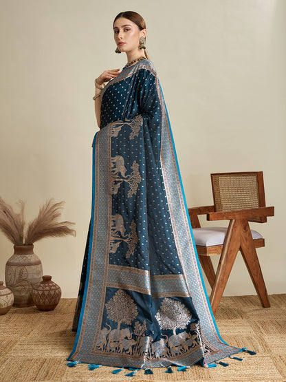 SAIMA ZARI SILK BLEND BANARSI SAREE