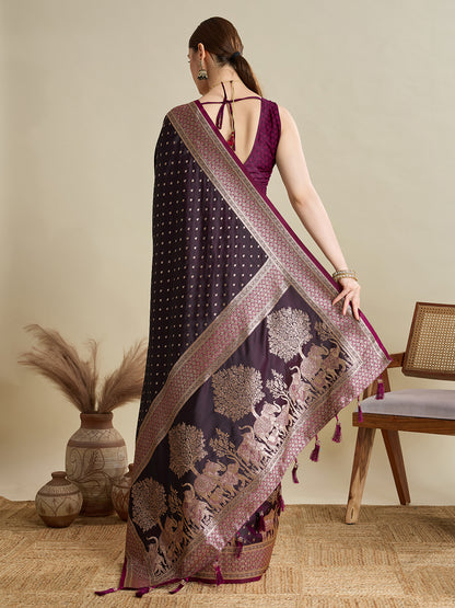 SAIMA ZARI SILK BLEND BANARSI SAREE