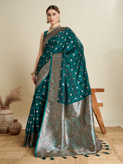 MANNU PANDADI SAREE WITH WOVEN DESIGN ZARI