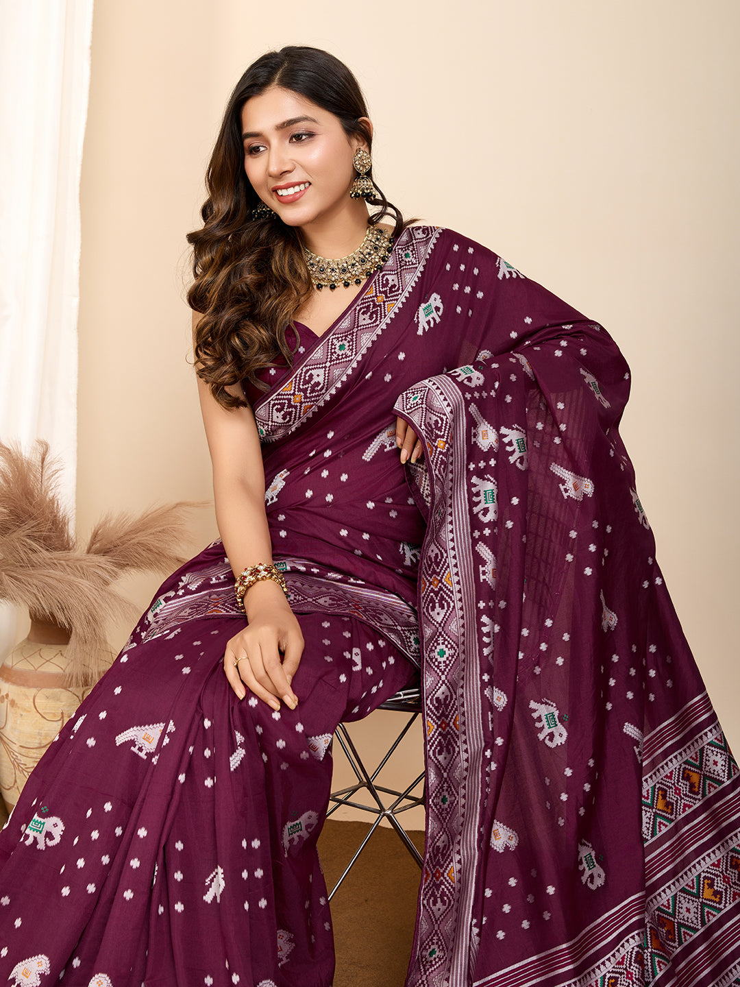 PRIYA WOVEN PATOLA NYLON SAREE