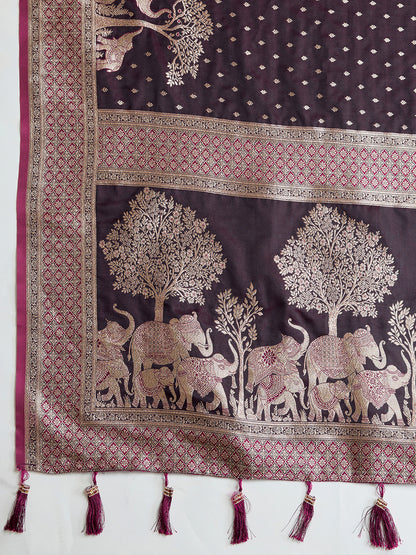 SAIMA ZARI SILK BLEND BANARSI SAREE