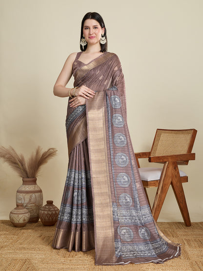 DIGITAL PRINTED COTTON SAREE