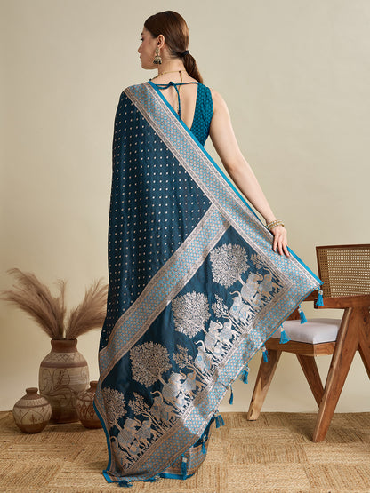 SAIMA ZARI SILK BLEND BANARSI SAREE