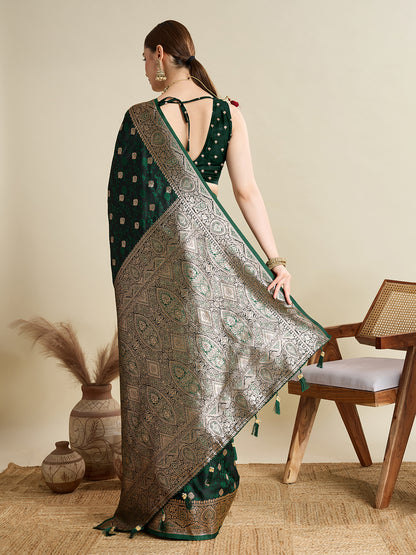 MANNU PANDADI SAREE WITH WOVEN DESIGN ZARI