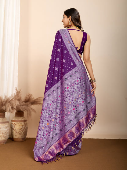 LATEST JACQUARD GOLD ZARI WOVEN LITCHI SILK BANARSI SAREE