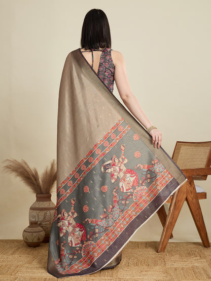DIGITAL PRINTED COTTON SAREE