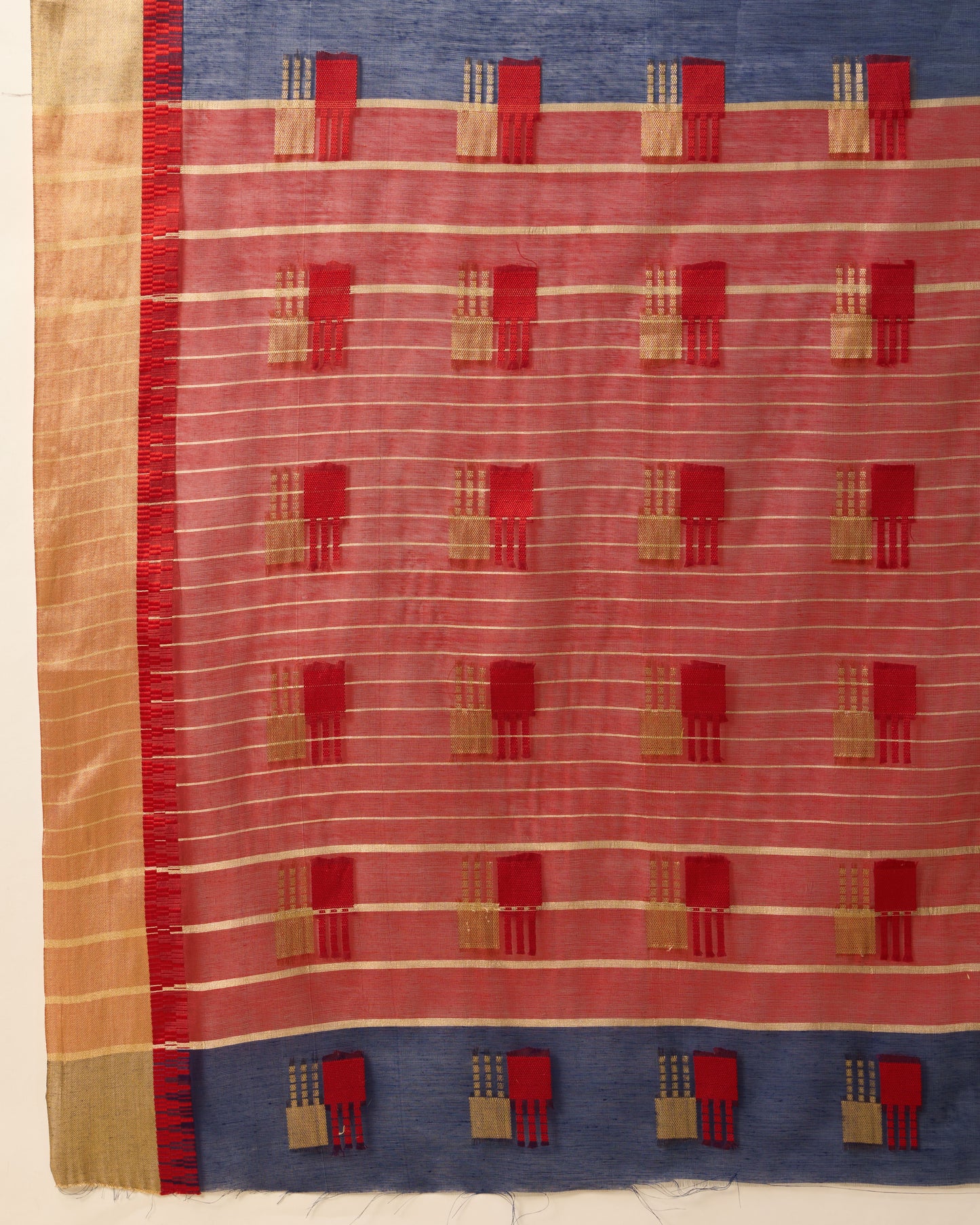 SWARA WOVEN DESIGN MOTIFS ZARI SILK COTTON SAREE