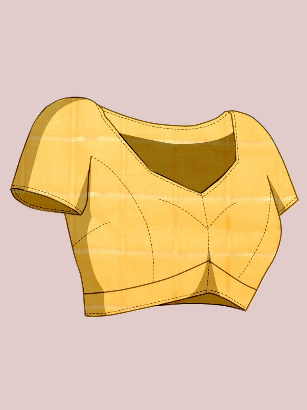 NIMIDIYA PEACH ZARI WOVEN KOTA DORIA SILK SAREE