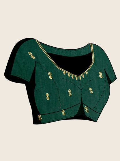 VICHITRA SOFT SILK SAREE WITH INTRICATE EMBROIDERY