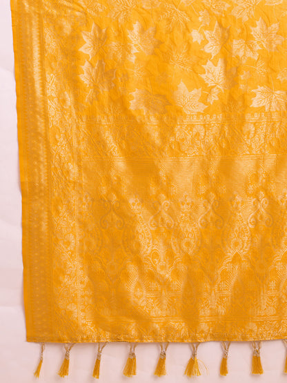 SARVADA SOFT SILK COPPER ZARI WEAVING SILK SAREE