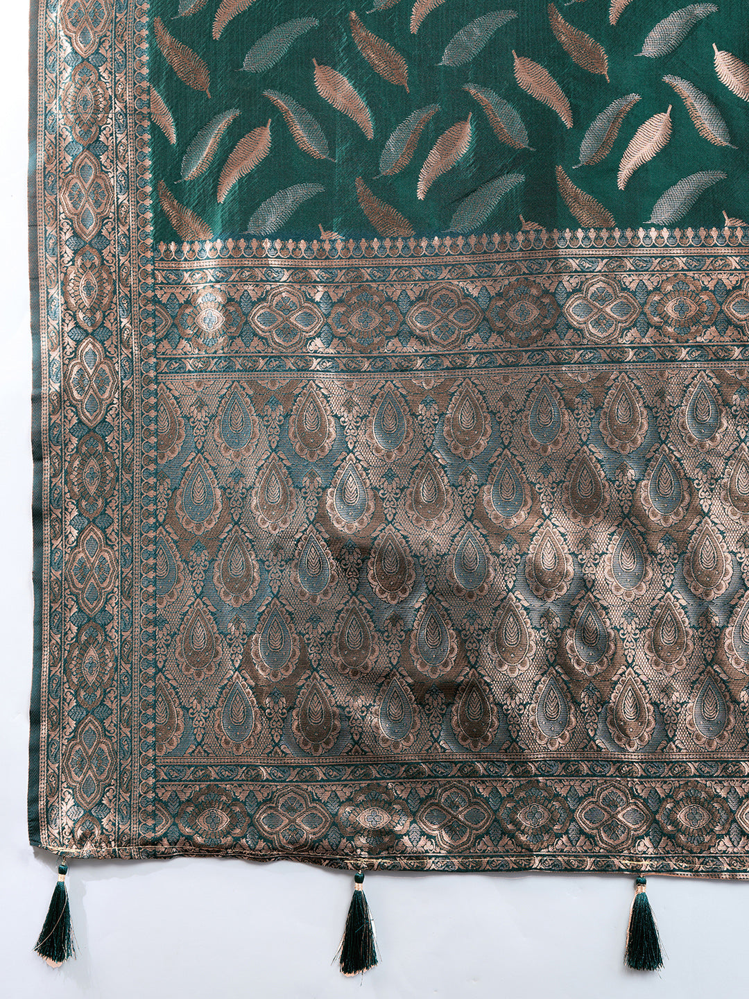 NIMIDIYA WOVEN, EMBELISHED BANARSI PURE SILK SAREE