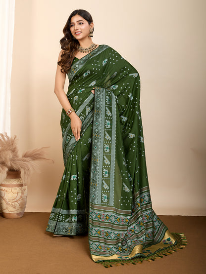 PRIYA WOVEN PATOLA NYLON SAREE