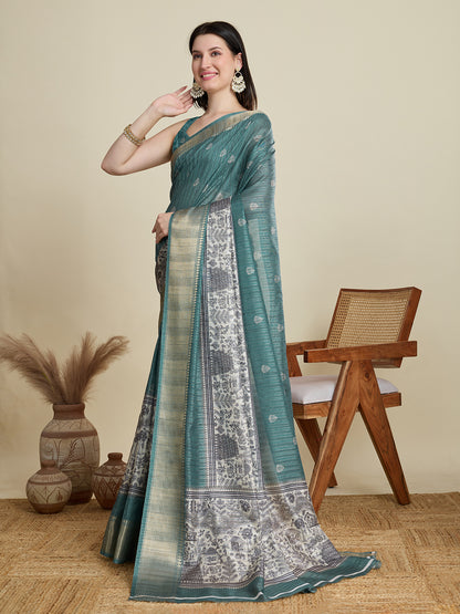 DIGITAL PRINTED COTTON SAREE