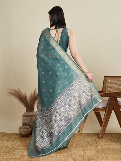 DIGITAL PRINTED COTTON SAREE