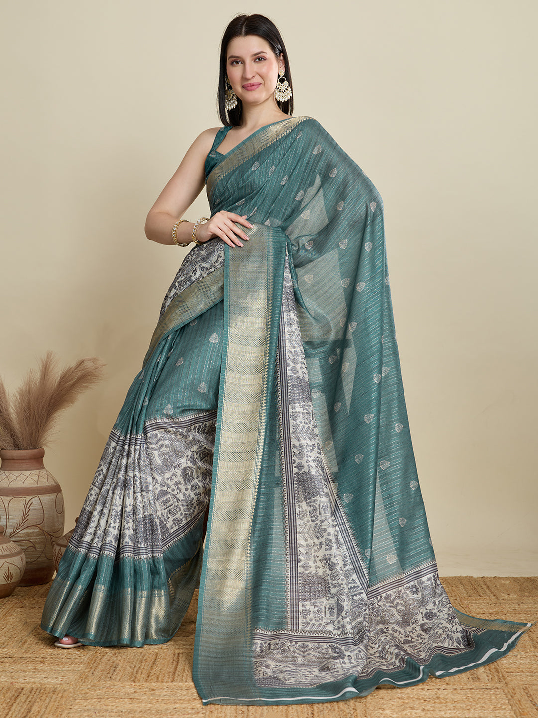 DIGITAL PRINTED COTTON SAREE