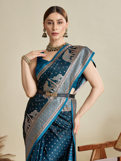SAIMA ZARI SILK BLEND BANARSI SAREE