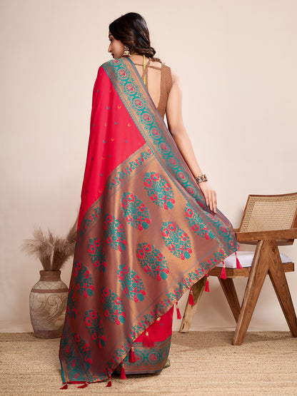 MANNU WOVEN JACQUARD SILK BANARSI SAREE