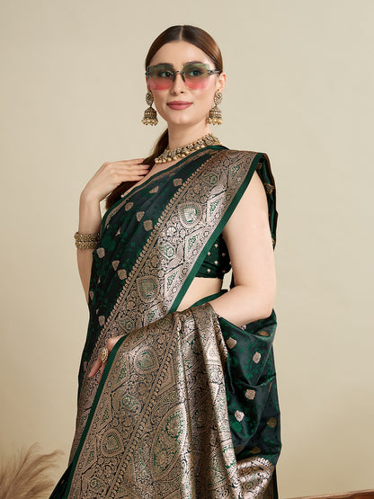 MANNU PANDADI SAREE WITH WOVEN DESIGN ZARI