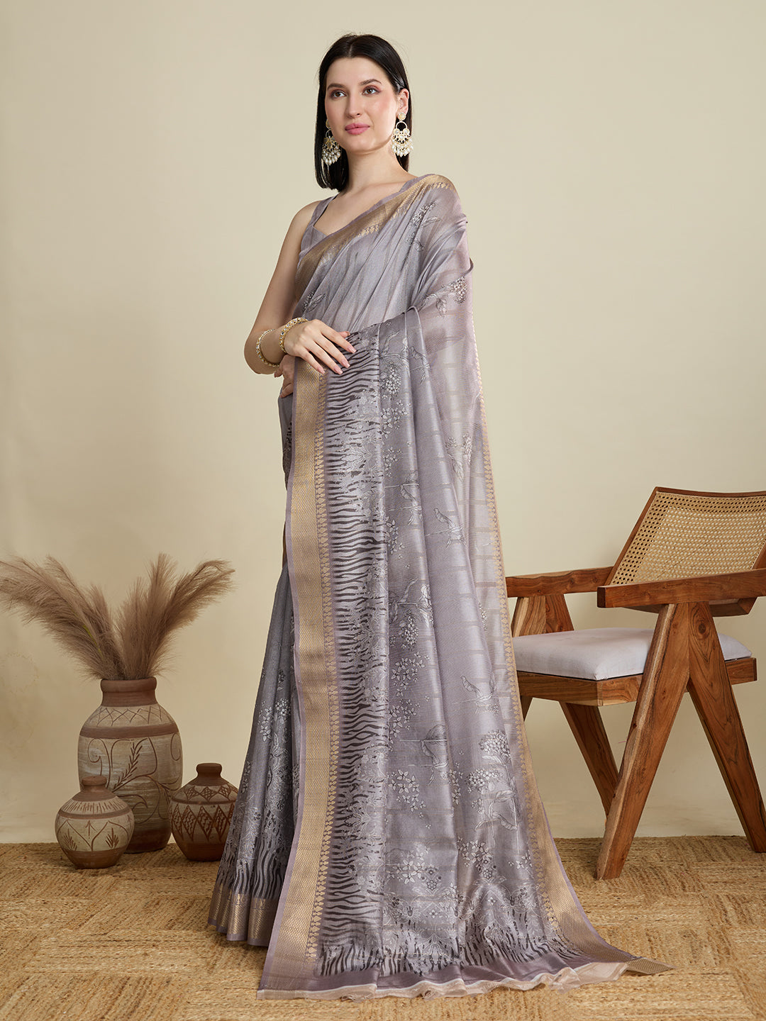 DIGITAL PRINTED COTTON SAREE