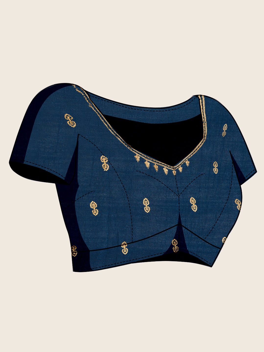 VICHITRA SOFT SILK SAREE WITH INTRICATE EMBROIDERY