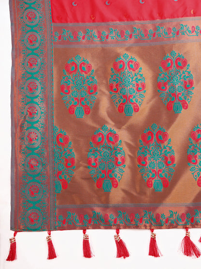 MANNU WOVEN JACQUARD SILK BANARSI SAREE