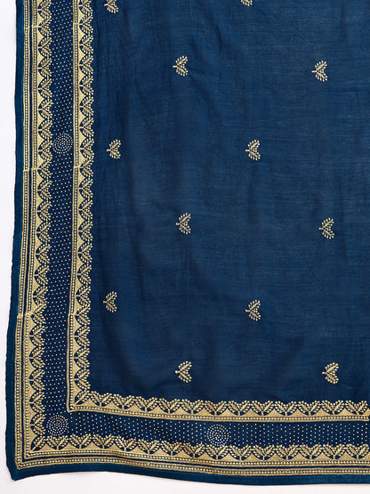 VICHITRA SOFT SILK SAREE WITH INTRICATE EMBROIDERY