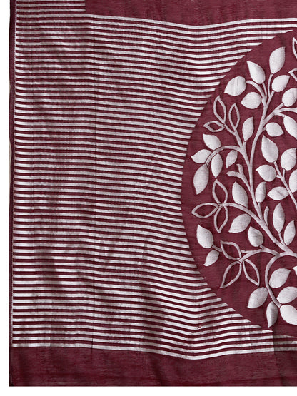 ETHNIC MOTIFS SILK BLEND SAREE